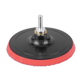 Gumitányér tépőzáras 125 mm M14 8mm adapterrel