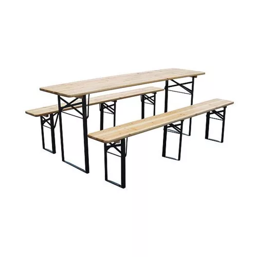 Sörpad garnítúra, asztal+2db pad 175cm