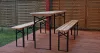 Sörpad garnítúra, asztal+2db pad 175cm