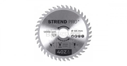 Körfűrészlap 125x1.8x22.2 mm 40T
