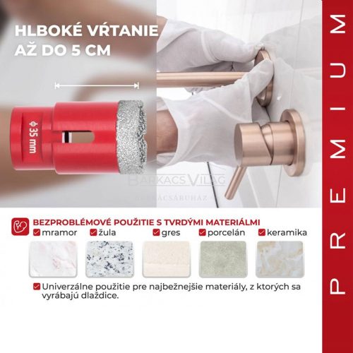 Körkivágó gyémánt PREMIUM 35mm