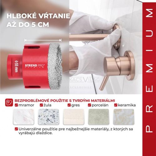 Körkivágó gyémánt PREMIUM 55mm