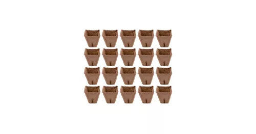 Palántázó cserép papírból 6x6 cm, 20db