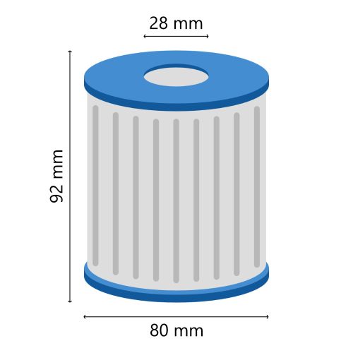 Medence szűrőbetét Bestway I tip.