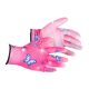 Kesztyű kerti 7/S női pink lepkés