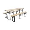 Sörpad garnitúra asztal + 2 pad 220 cm