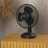 Ventilátor asztali 23cm 25W fekete