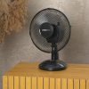 Ventilátor asztali 23cm 25W fekete