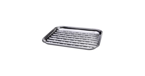 Grilltálca acél 34x24x2,5 cm