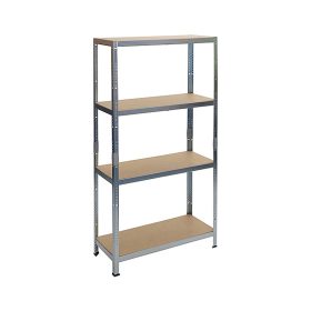 Polc fém 175kg, 4 lap, 90x180x40 cm