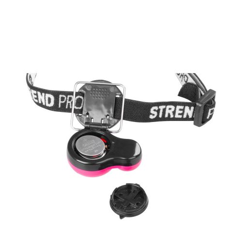 Fejlámpa gyerekeknek - rózsaszín, elemes, LED, 15 lm