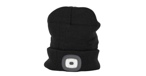 Sapka fehér LED lámpával - fekete