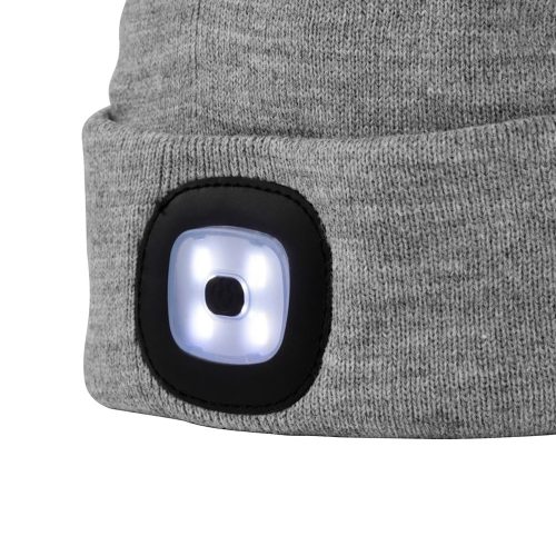 Sapka fehér LED lámpával - szürke