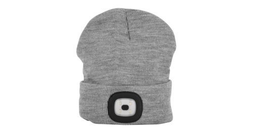 Sapka fehér LED lámpával - szürke