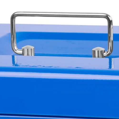 Kék pénzkazetta 25 x 18 x 9 cm