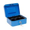 Kék pénzkazetta 20 x 16 x 9 cm