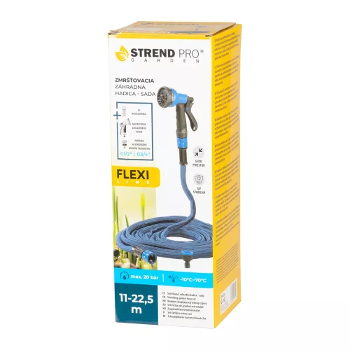 Flexibilis locsolótömlő kiegészítőkkel 11 - 22,5 m