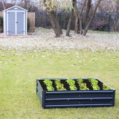 Erősített fém magaságyás 120 x 90 x 30 cm