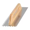 Simító, fa nyél, 480x130 mm, 10 mm-es fogazású, 0,7 mm