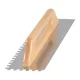 Simító, fa nyél, 480x130 mm, 10 mm-es fogazású, 0,7 mm