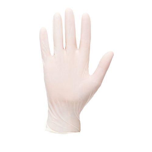 Púderezett latex egyszer használatos kesztyű 8/M (100 db) A910