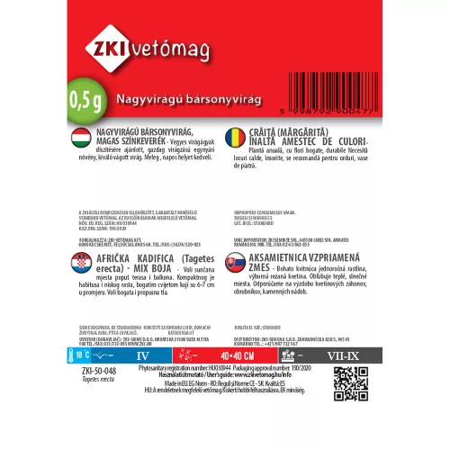 Nagy bársonyvirág Magas színkeverék