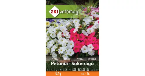 Petúnia Alacsony sokvirágú színkeverék