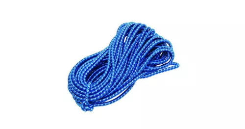 Kötél gumipókhoz 8 mm, kék gumikötél - rakományrögzítő kötél kampók nélkül