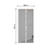 Szúnyogháló függöny ajtóra fehér 100x210 cm mágneses