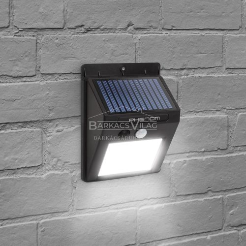 Reflektor szolár mozgásérzékelős, fali, COB LED