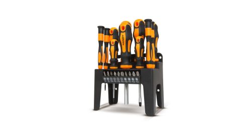 Csavarhúzó készlet tárolóval - 22 részes