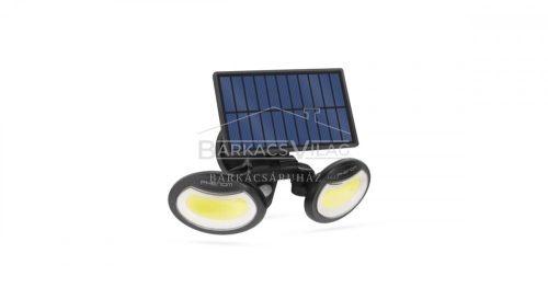 Reflektor szolár mozgásérzékelős, forgatható fejjel, 2 COB LED