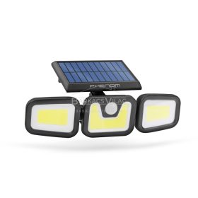   Reflektor szolár mozgásérzékelős, karos, forgatható, 3 COB LED