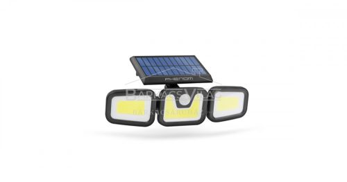 Reflektor szolár mozgásérzékelős, karos, forgatható, 3 COB LED