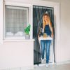 Szúnyogháló függöny ajtóra fekete 100x220 cm mágneses