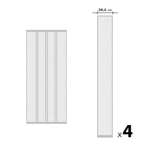 Szúnyogháló függöny ajtóra fehér 100x220 cm mágneses