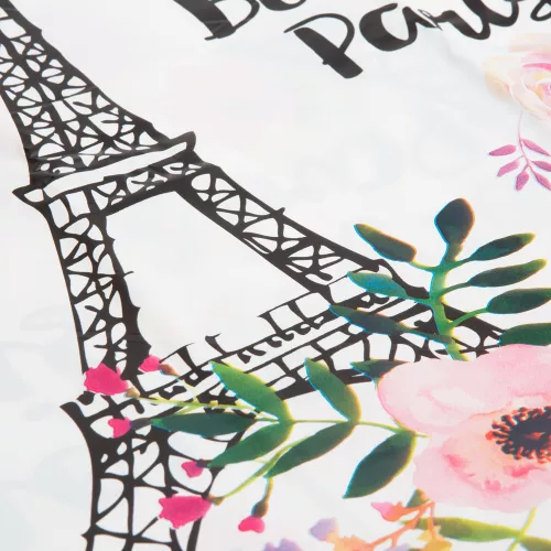 Zuhanyfüggöny 180 x 180 cm Eiffel torony 