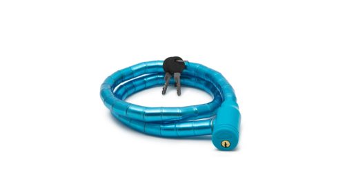 Kerékpár zár 2 kulccsal, kék