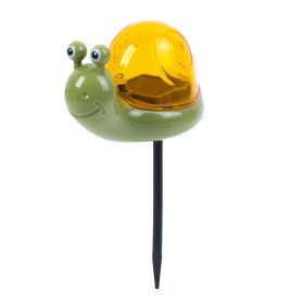 Solar kerti lámpa csiga sárga