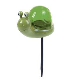 Solar kerti lámpa csiga zöld