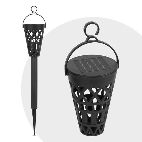 Solar kerti lámpa leszúrható, akasztható, kör