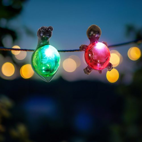 Solar kerti lámpa méhecske-csipesszel sárga