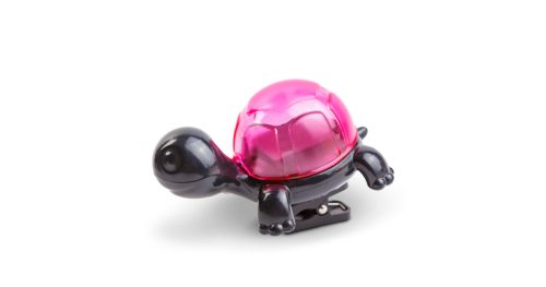 Solar kerti lámpa teknős-csipesszel pink