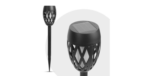 Solar kerti lámpa láng hatással