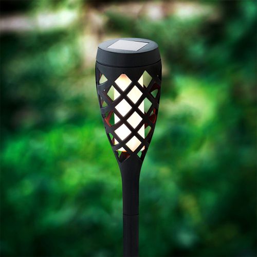 Solar kerti lámpa láng 42 cm