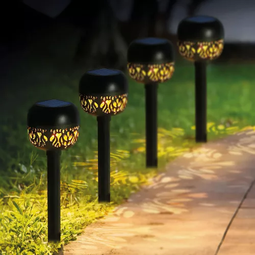 Solar kerti lámpa virág 38 cm