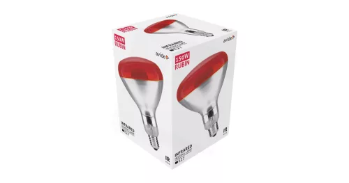 Infra Izzó 150 W Red E27 Avide