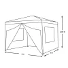 Sátor 3x3 m oldalfallal, fehér