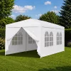 Sátor 3x6 m oldalfallal, fehér