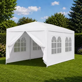 Sátor 3x6 m oldalfallal, fehér